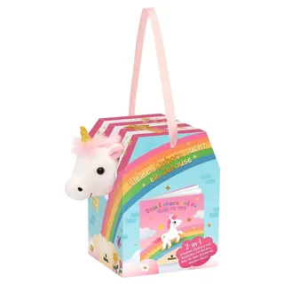 Moses Einhorn 2-in-1 Plüsch-Einhorn 0 cm Pink/Transparent/Weiß