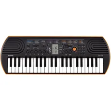 Casio SA-76 Mini-Keyboard mit 44 Tasten, schwarz orange