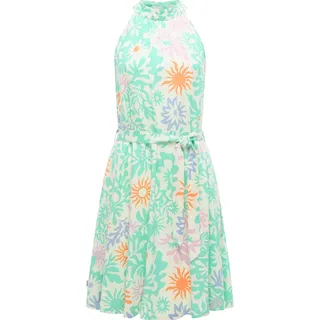 A-Linien-Kleid RAGWEAR "A-Linien-Kleid Angylee Print YOUMODO", Damen, Gr. L, N-Gr, bunt (mint combo), Obermaterial: 100% Viskose CV., Kleider A-Linien-Kleid