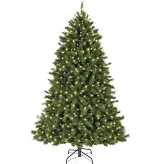 Künstlicher Weihnachtsbaum Everlands Ø 157 cm H 240 cm ink Beleuchtung grün