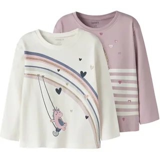 Name It Langarmshirt »NMFVALIANE 2P LS NREG TOP« Packung, 2 tlg.