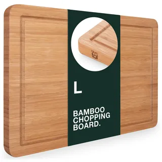 Blumtal Schneidebrett aus 100% Bambus 1-tlg. 38 x 25 cm Braun