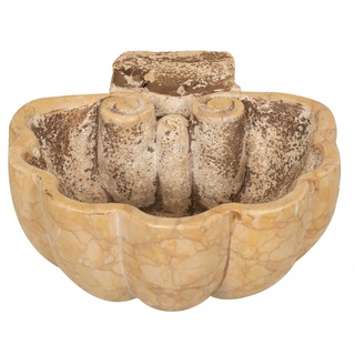 Biscottini Weihwasserkessel aus Marmor 26,5 x 29,5 x 12 cm, Sockel für Gartenbrunnen, Waschbecken für den Außenbereich, Stein, Pflanzgefäß für den Garten, groß