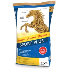 JOSERA Sport Plus (1 x 15 kg) | Premium Pferdefutter für Sportpferde | haferfrei | energiereiches Power-Müsli für Pferde in schwerer Arbeit | 1er Pack