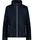Zip Hood Detachble Inn Jacket Black Blue L