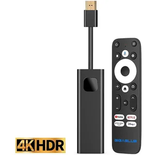 GiGaBlue Android 11 Giga TV Stick 4K PRO HDR60Hz / HDMI2.1 / WiFi6 UHD 4K (Netflix, Prime Video, Disney+, YouTube) Google App Store