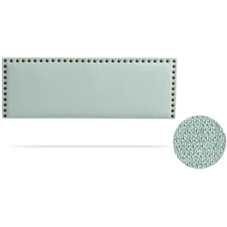 Kopfteil gepolstert Modena Aqualine 90x55x8 cm - Wassergrün - Moonia , Pastellgrün , Holz , 90x55x8 cm , Bett-Kopfteile