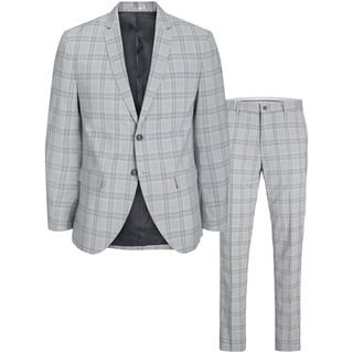 JACK & JONES Herren Jprfranco Check Suit Sn Anzug, Griffin/Checks:super Slim Fit, 50