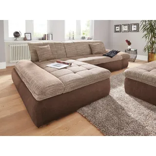 DOMO collection Ecksofa »PB Moric wahlweise mit Bettfunktion + Armteilverstellung, L-Form« im XXL-Format, B/T/H:300/172/80 cm, feine Steppung