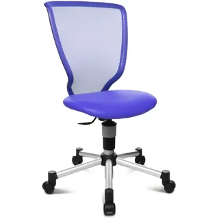 Topstar 71487S18 Titan Junior, Schreibtischstuhl, Kinderdrehstuhl, Jugenddrehstuhl, Netzrückenlehne und Bezugsstoff blau