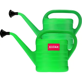 KADAX Gießkanne, Gartengießkanne aus Kunststoff für Innen- und Außenbereich, Bewässerung, Blumen, Zimmerpflanzen, Garten, Haus, Wohnung, Gartengeräte mit Brause (2,5L 2 Stück)