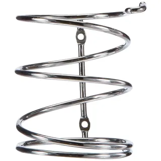 axentia Haartrocknerhalter Escala silber verchromt, optisch ansprechendender Föhnhalter mit Haken, praktische Föhn Halterung inklusive Befestigungsmaterial