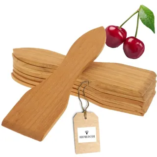 HOFMEISTER® Raclette Schaber Kirschholz 8er-Set, 13 cm - Racletteschieber aus geöltem Kirschbaum mit warmer Maserung, schont beschichtete Pfännchen, Handarbeit