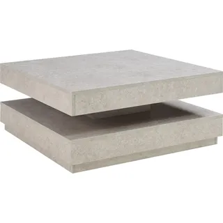 [en.casa] Couchtisch Florenz Grau Holzwerkstoff 76 x 38 x 76 cm