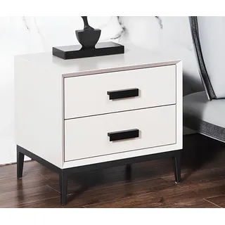 Moderner Nachtt Tisch Beistell Tische Konsolen Konsole Neu Schlaf Zimmer Kommode - Weiß