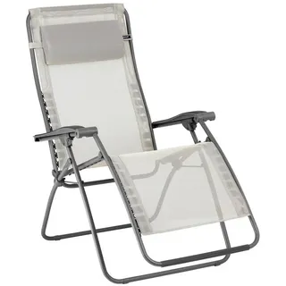 Siena Garden Garten-Relaxsessel , Naturfarben , Metall, Textil , 68x115x88 cm , klappbar, wetterbeständig, Bezug abnehmbar , Gartenmöbel, Gartenliegen, Liegestühle