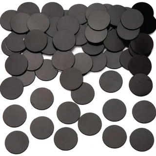 Baker Ross Selbstklebende Magnetscheiben, schwarze Bastel-Magnete um Dekorieren, 100 Stück