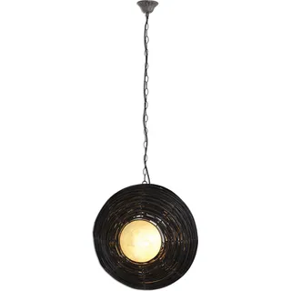 Näve Leuchten Korbpendelleuchte Korbpendelleuchte Pendelleuchten - Korbpendelleuchte, Hängelampe aus Korb in braun, E27-Fassung - Braun