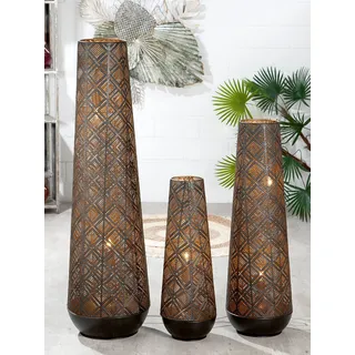 Gilde Bodenleuchte, "Almazar", orientalisch, Metall, schwarz, VE 1, H. 57 cm, D. 20 cm  50046 - Schwarz