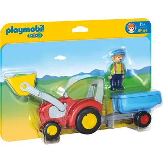 Traktor mit Anhänger - Bunt