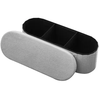 Vevor Ottomane mit Stauraum 11 x 38 x 38 cm Grau