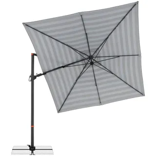Doppler Ampelschirm , Anthrazit, Grau , Metall, Textil , 320x240 cm , 360° drehbar, höhenverstellbar, stabile Strebegelenke, UV-beständig, wetterbeständig , Sonnenschutz, Sonnenschirme