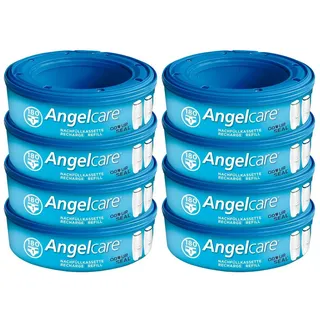 Angelcare 8er-Pack Original Nachfüllkassetten für Angelcare Windeleimer Comfort Plus