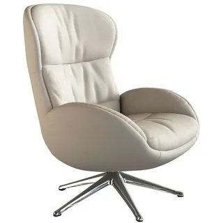 flexlux Relaxsessel Haze 70 x 104 x 79 cm Weiß mit Hocker