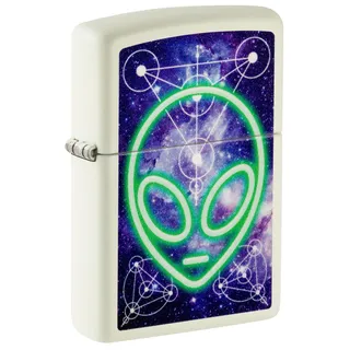 Zippo Sturmfeuerzeug - Alien, Glow-in-The-Dark, Color Image - Nachfüllbar - Wiederverwendbar - Windfestes Design - Geschenkbox - Made in USA