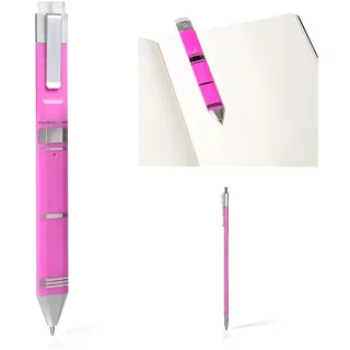 Gifts for Readers & Writers 3-in-1 radierbarer Gelschreiber und Lesezeichen, Pink & Silber