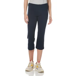 Jockey Damen Active Cotton Stretch Slim Flare Capri Yoga-Hose, Dunkles Marineblau, M