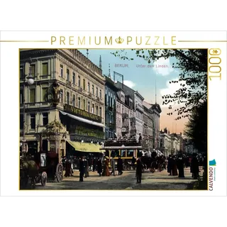 CALVENDO Puzzle Berlin - Unter den Linden 1918 1000 Teile Puzzle quer | Lege-Größe cm Foto-Puzzle für glückliche Stunden