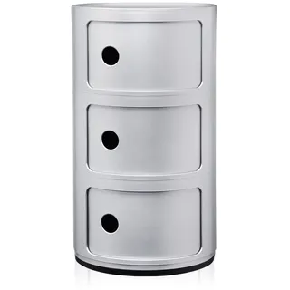 Kartell Componibili 3 Elemente, silber