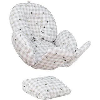 JYOKO Kids Sitzverkleinerer Antiallergikum Universal Baby 100% Baumwolle (Picnic Vichy, Enthält Kopf-, eine Körper- und eine Rückenstütze, 3 Teile)