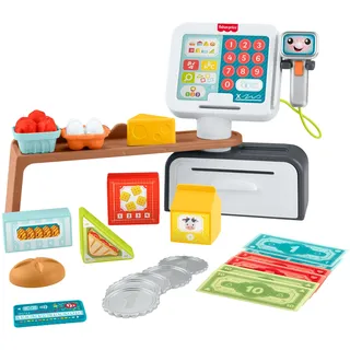 Mattel Fisher-Price Lernspielzeug für Kleinkinder Lernspaß Meine erste Spielkasse, mit Sound und Liedern, bunt,
