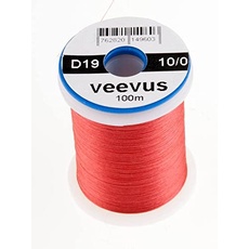 VEEVUS Unisex-Adult D19 Threads-10/0, Pale RED, 10/0