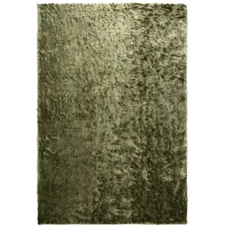 benuta Nest Hochflorteppich Whisper Grün 140x200 cm , Textil , Beton Optik , Rechteckig , 140x200 cm , wasserabweisend , Teppiche und Böden, Teppiche, Hochflorteppiche & Shaggys