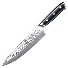 Bild | Chef's Messer Premier 8'' 33cm professionelle Küchenmesser | VG-10-Edelstahl | gehärmmert | ultrascharfe Klinge | Micarta | ergonomischer Griff | 6KGZ-1003S | M801, 18054