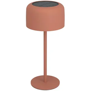EGLO Solar Tischleuchte Stahl 30,0 cm Touch dimmbar Rot/IP44