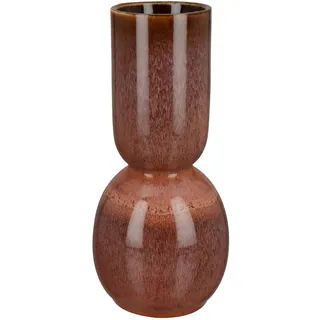 GILDE Tischvase »Vase Rasto, aus Keramik, Höhe ca. 30 cm«, (1 St.), wasserdicht, rosa