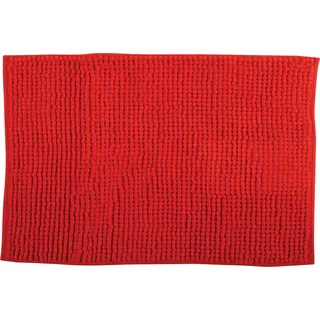 Badteppich Chenille Rot 40 x 60 cm