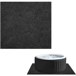 Whirlpool Matte, Anti-Rutsch Wasserdichtes Pool Unterlage, Wiederverwendbare Schwimmbad Bodenplane, Hot Tub Bodenschutz, Waschbare Bodenmatten für Schwimmbecken Whirlpool (Quadratisch 188 x 183 cm)