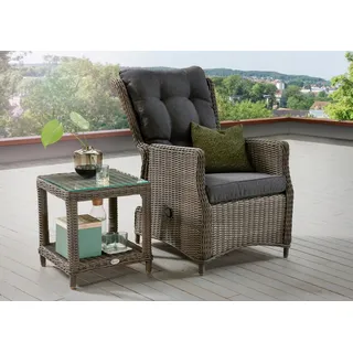 Destiny Gartenlounge-Set 4-tlg. Grau