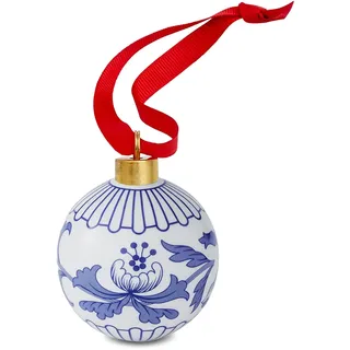Weihnachtskugel, italienisch, Blau, 1 Stück