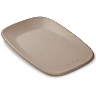 Nattou Wickelauflage 50x70 cm - Wickelauflage Abwaschbar und wasserdicht auf PU-Schaum - Leicht und weich Baby Wickelunterlage - Wickelmatte mit erhöhten Rändern - Taupe