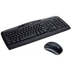 Logitech MK330 Kabelloses Tastatur-Maus-Set, 2.4 GHz Verbindung via Unifying USB-Empfänger, 4 programmierbare G-Tasten, 12-24-Monate Batterielaufzeit, US intl/Italienisches QWERTY-Layout - Schwarz