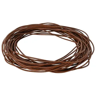 Leder Schnur Hellbraun Ø1,5 mm x 10 m Leder - Braun, Hellbraun