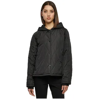 Urban Classics Oversized Diamond Quilted Jacke - Black - XL