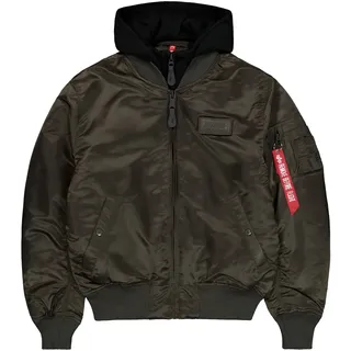 Alpha Industries Ma-1 D-tec Bomberjacke für Herren Black Olive