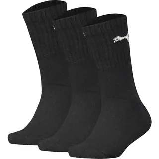 Puma Unisex Kinder Socken (3er Pack), schwarz 35-38, EU